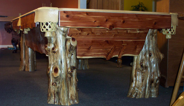 Custom Log Pool Table